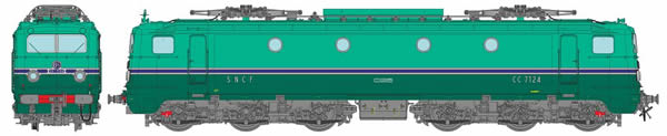 REE Modeles MB-107S - French Electric Locomotive CC 7124 of the SNCF Depot CHAMBERY (DCC Sound Decoder)